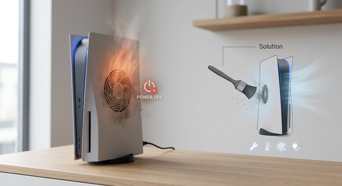 En este momento estás viendo ¿Tu PS5 se apaga sola jugando? Causas y soluciones