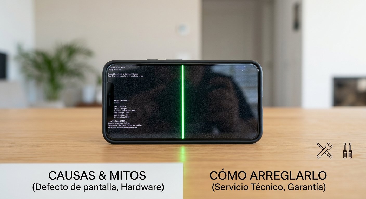 En este momento estás viendo Línea verde en el móvil: Causas, mitos y cómo arreglarlo