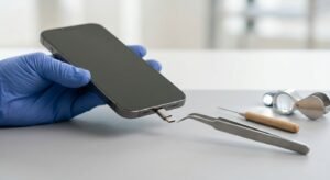 Cómo sacar trozo de cargador roto del móvil paso a paso
